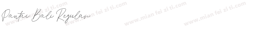 Pantai Bali Regular字体转换